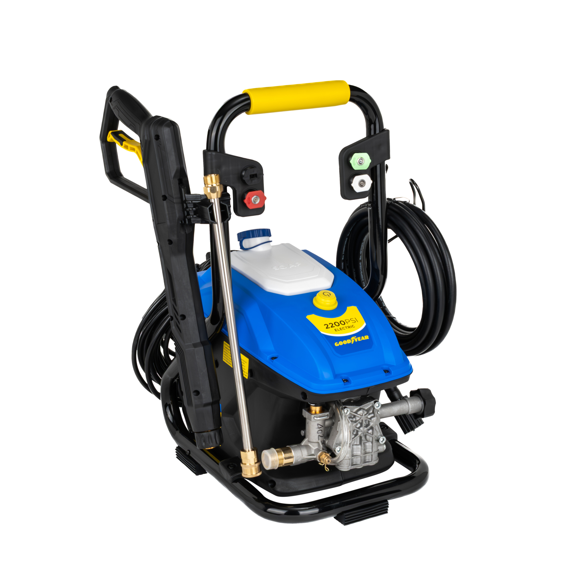Goodyear Electric Pressure Washer — 2,200 PSI, 1.65 GPM, Compact Design, Model# GYE22C